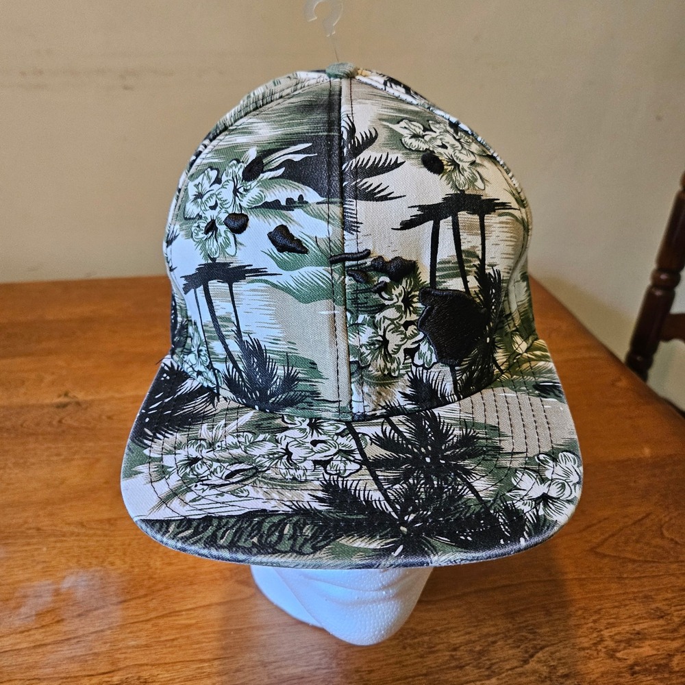 808 Clothing Co Maui Hawaii Snapback Hat Aloha Tropical Palm Tree KBETHOS Green